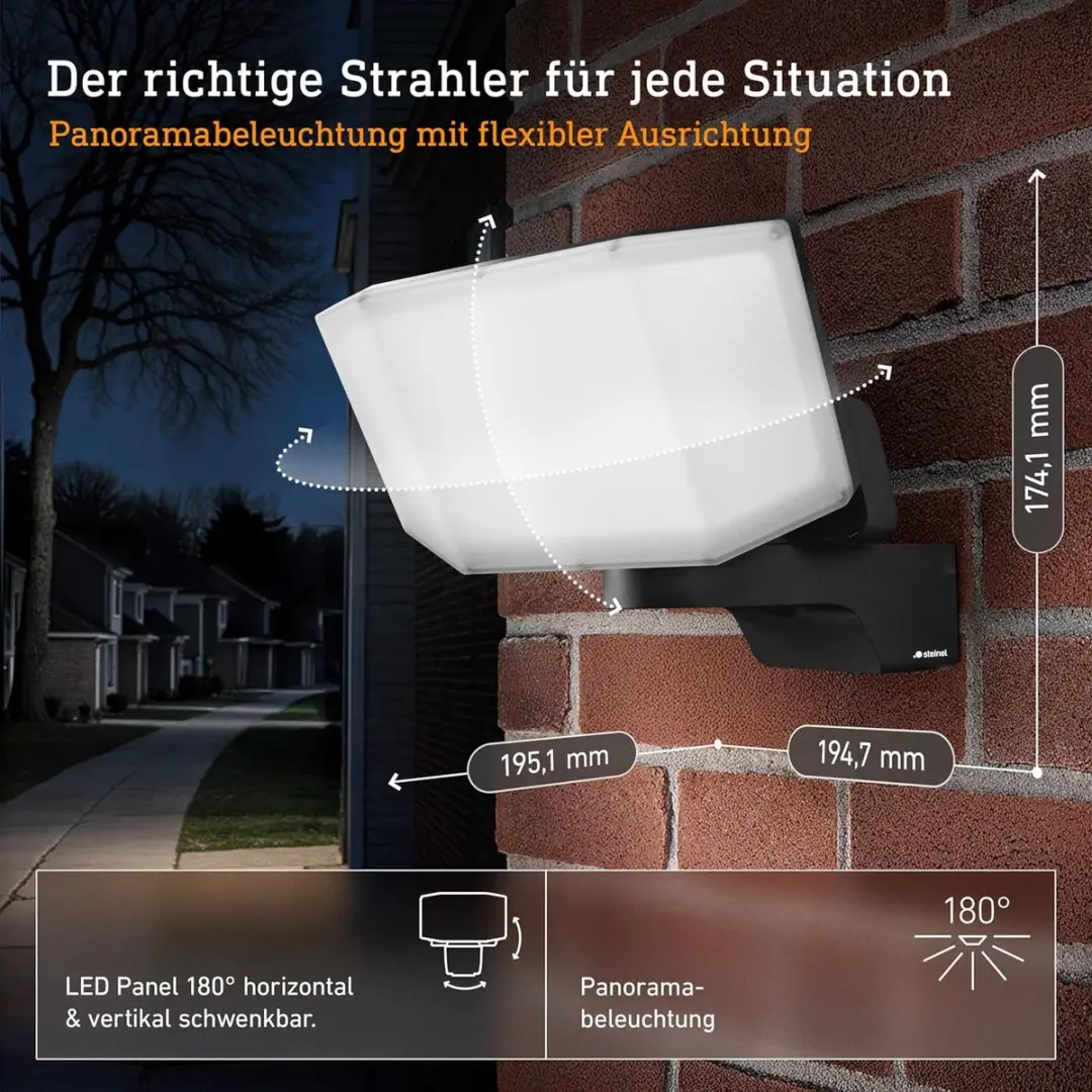 Steinel XLED Protect LED Schijnwerper 14,3W - Antraciet - afbeelding 6 van 6