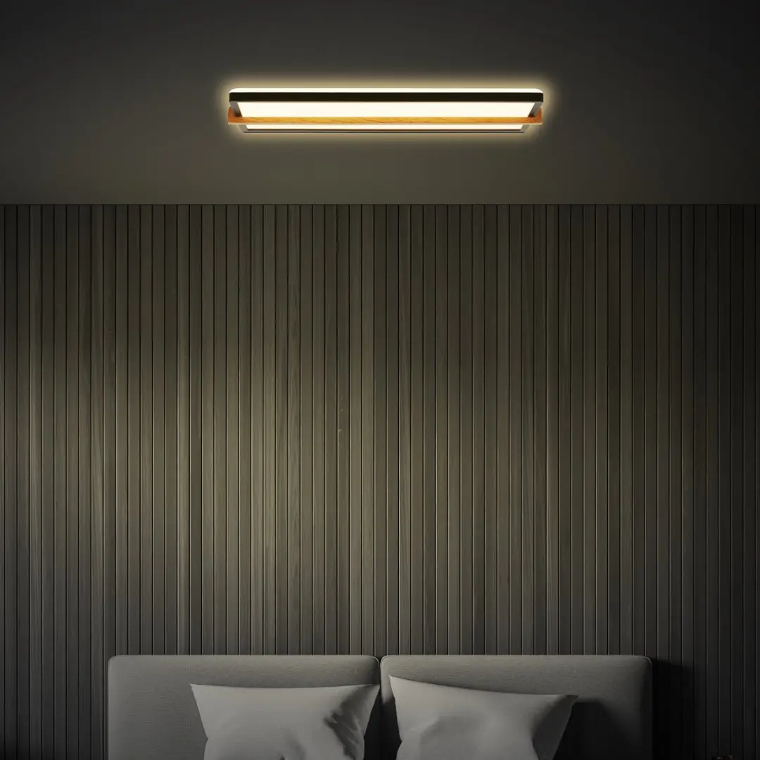 Briloner Remsa LED Plafonnière 18W - 60,5cm Zwart