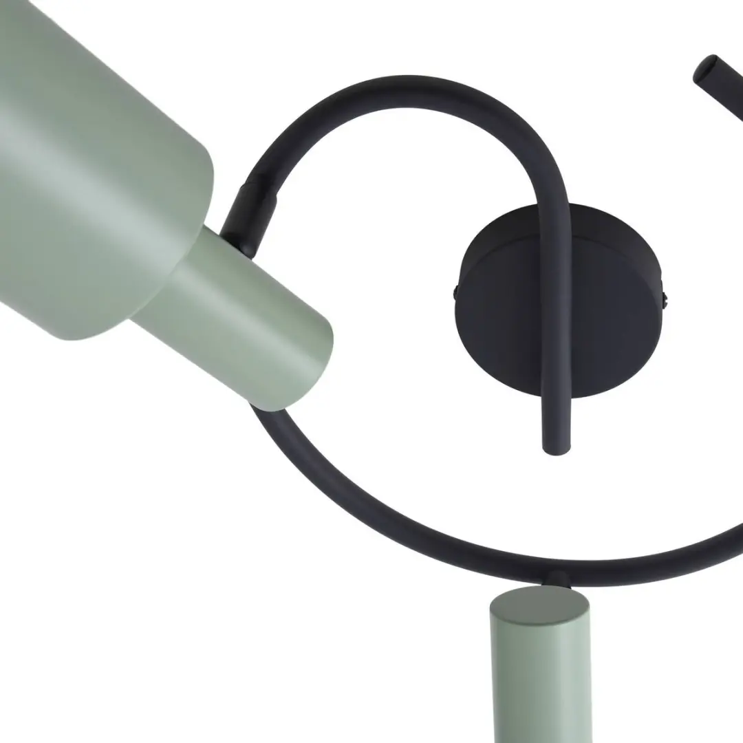 Lindby Buitenspot 3-lichts E27 - 25cm - Groen/Zwart