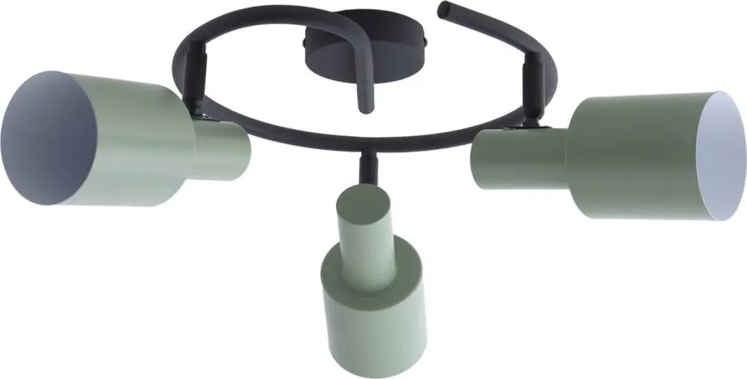 Lindby Buitenspot 3-lichts E27 - 25cm - Groen/Zwart