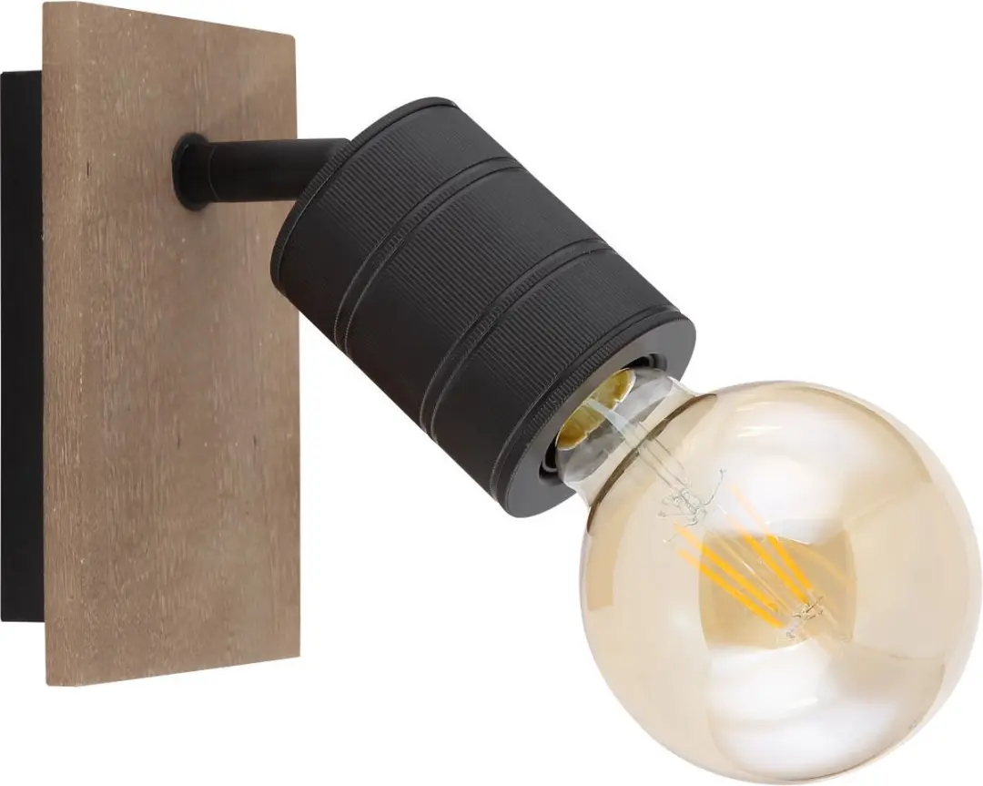 Globo Wandlamp Bruin E27 - 1 Lichtpunt