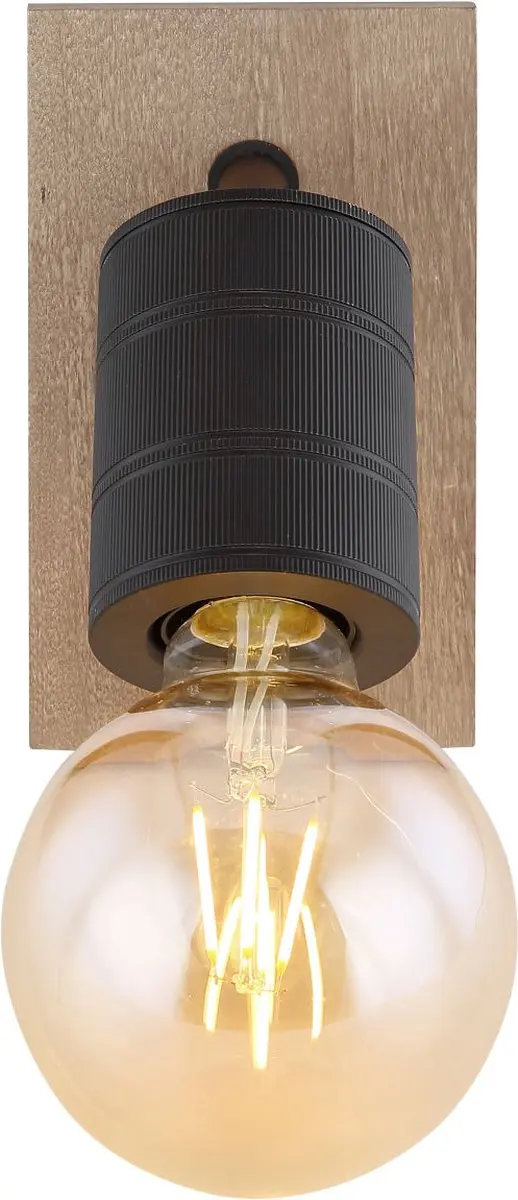 Globo Wandlamp Bruin E27 - 1 Lichtpunt - afbeelding 6 van 6