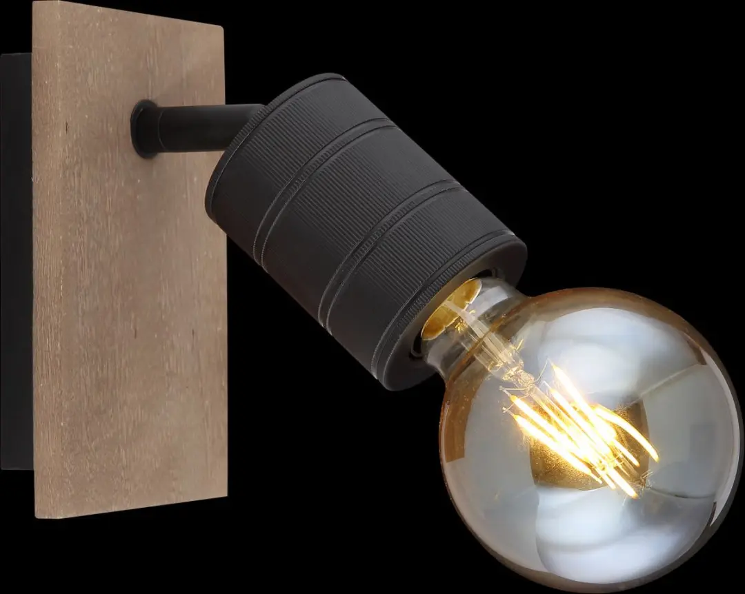 Globo Wandlamp Bruin E27 - 1 Lichtpunt