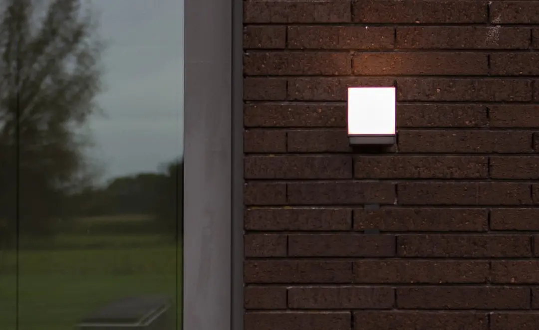Lutec Cuba LED Wandlamp Buiten - Donkergrijs