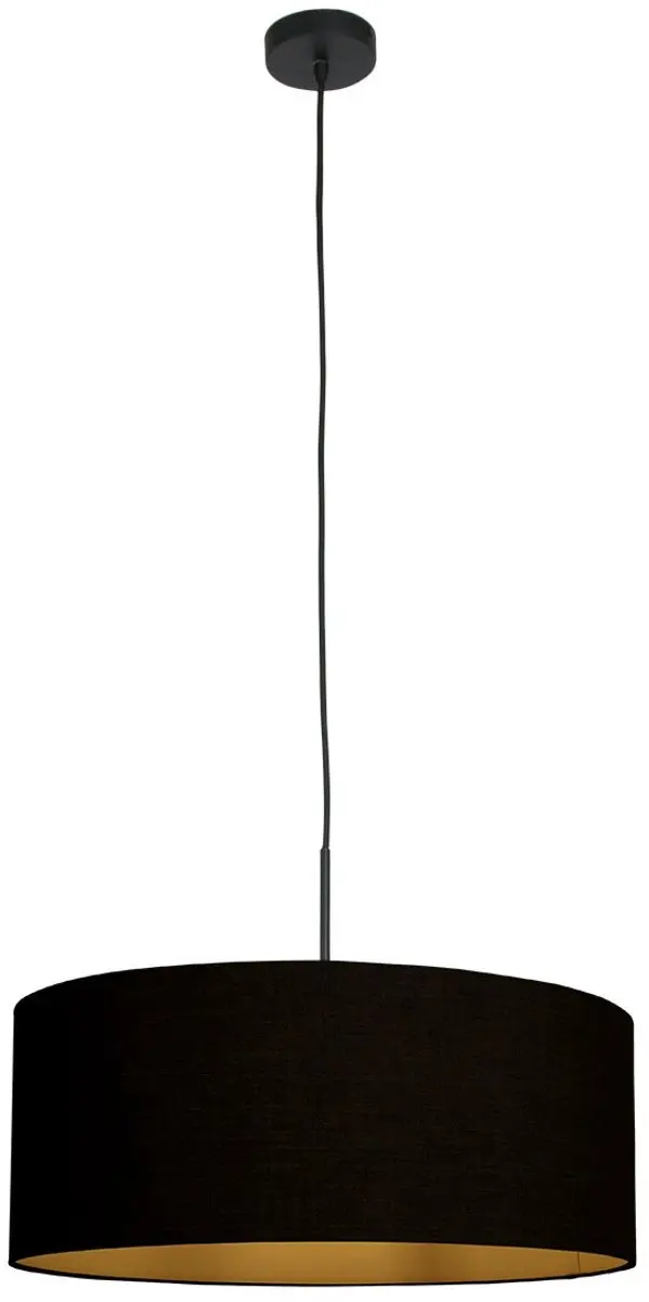 Steinhauer Sparkled Light 3960ZW Hanglamp - 40W - Ø50cm - Zwart/Goud