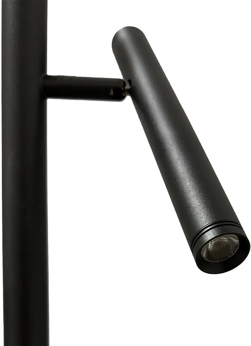 Freelight Stanza Vloerlamp - 2x29.5W Warm Wit - 180cm Zwart