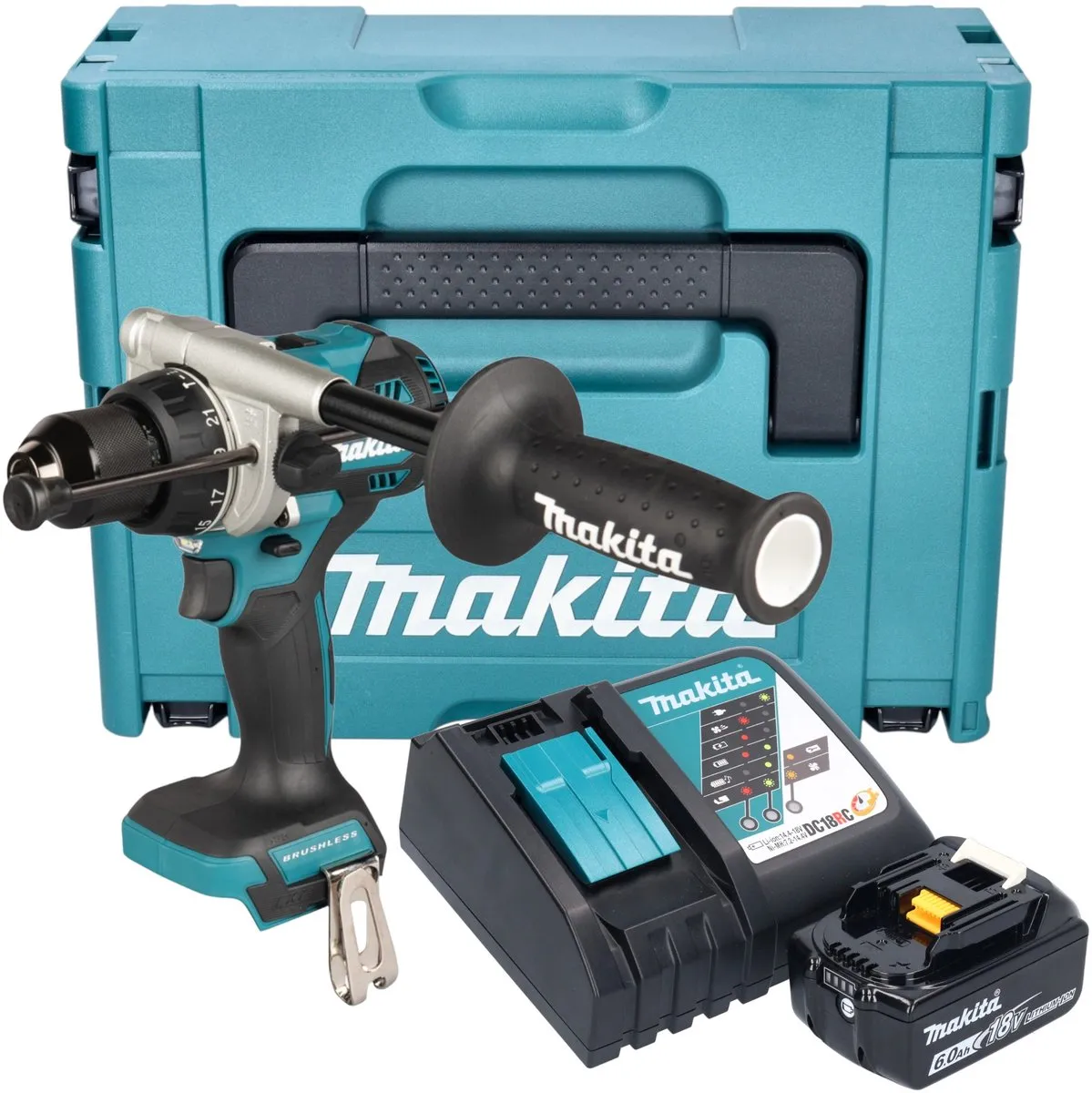 Makita DHP-492RG1J Accu-klopboormachine 18V 141Nm