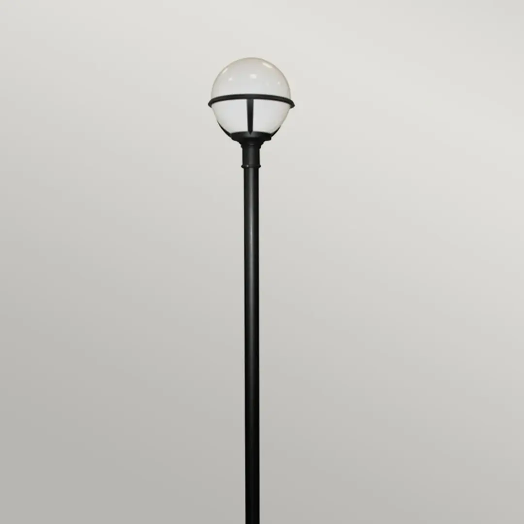 Elstead LED Tuin Pilaar Glenbeigh E27 60W - IP44 - Zwart