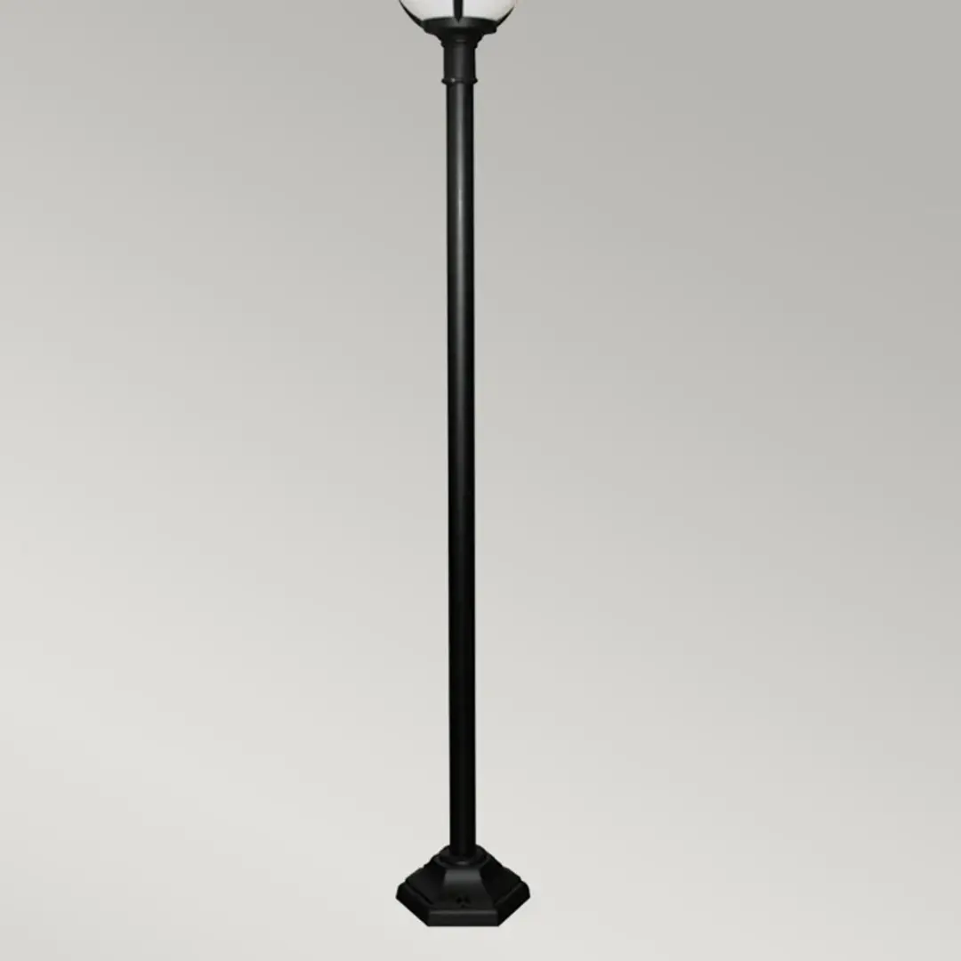 Elstead LED Tuin Pilaar Glenbeigh E27 60W - IP44 - Zwart