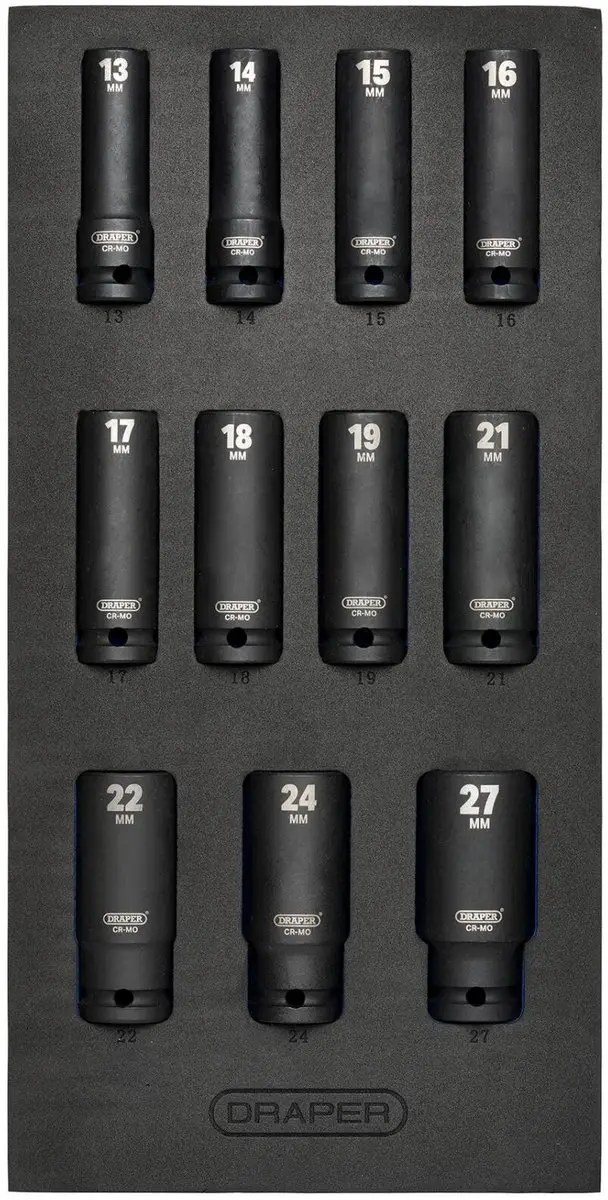 Draper HI-TORQ 1/2" Krachtdoppenset 11-delig