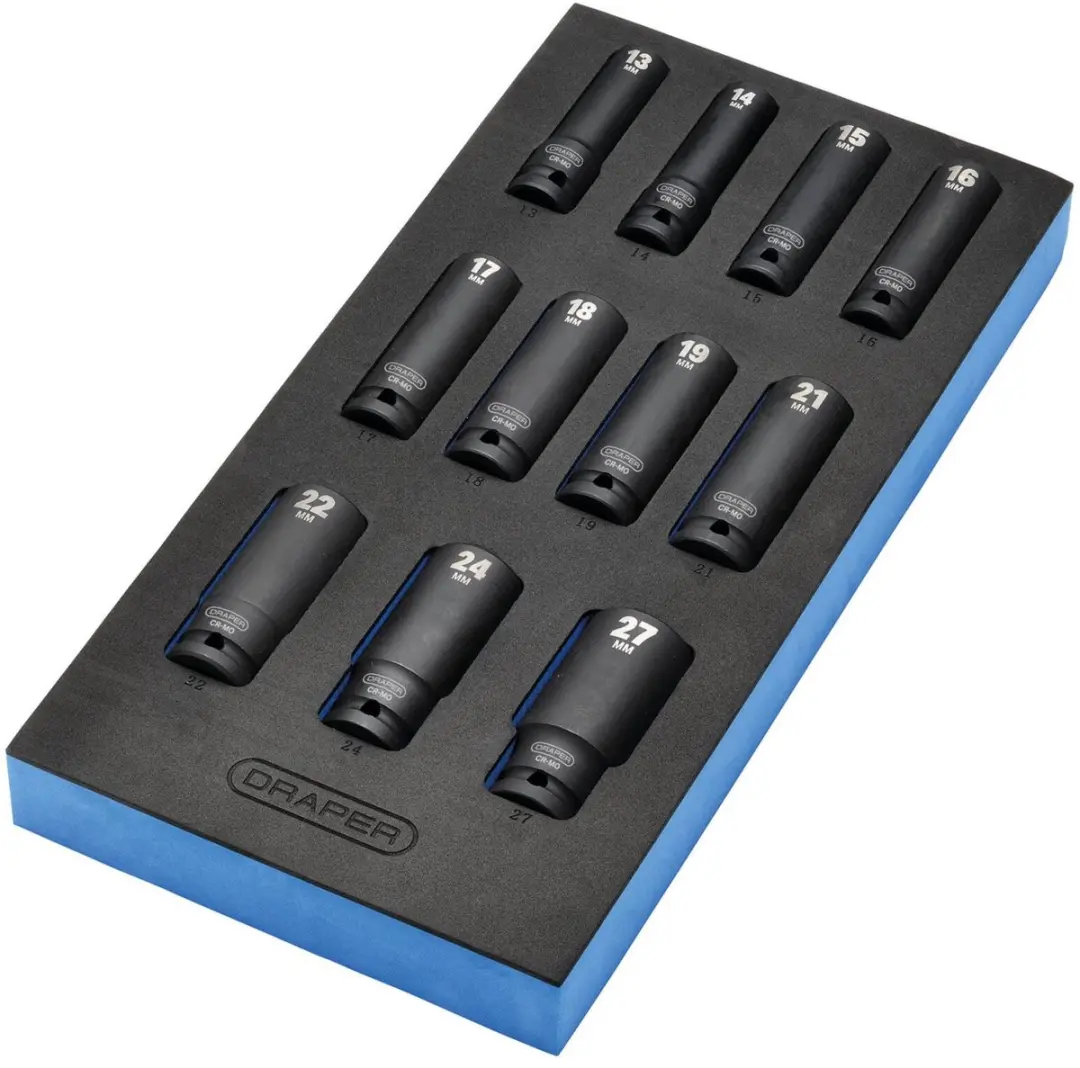 Draper HI-TORQ 1/2" Krachtdoppenset 11-delig
