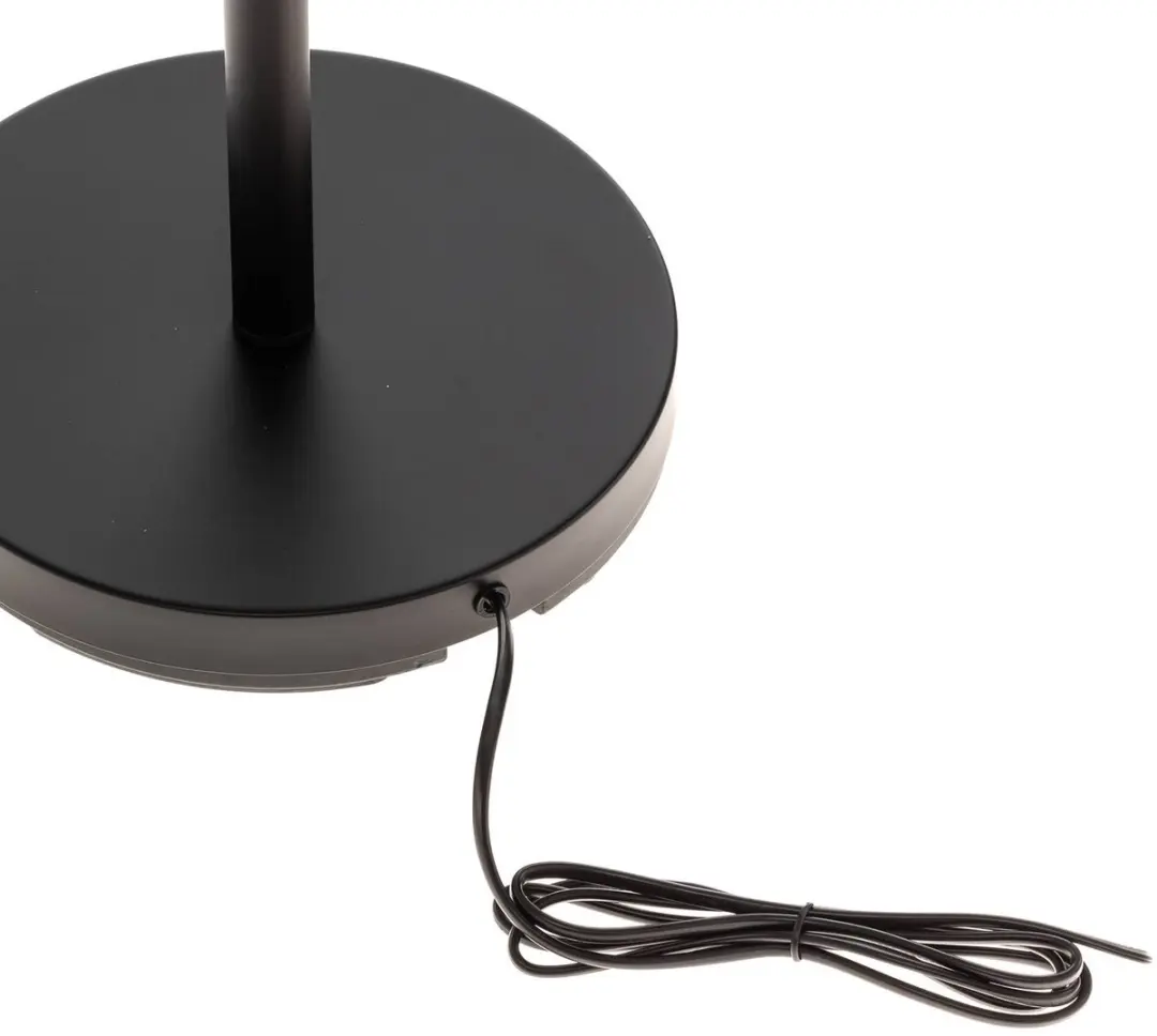 Lindby Vloerlamp 2-lichts - 180cm - Matzwart/Rookglas