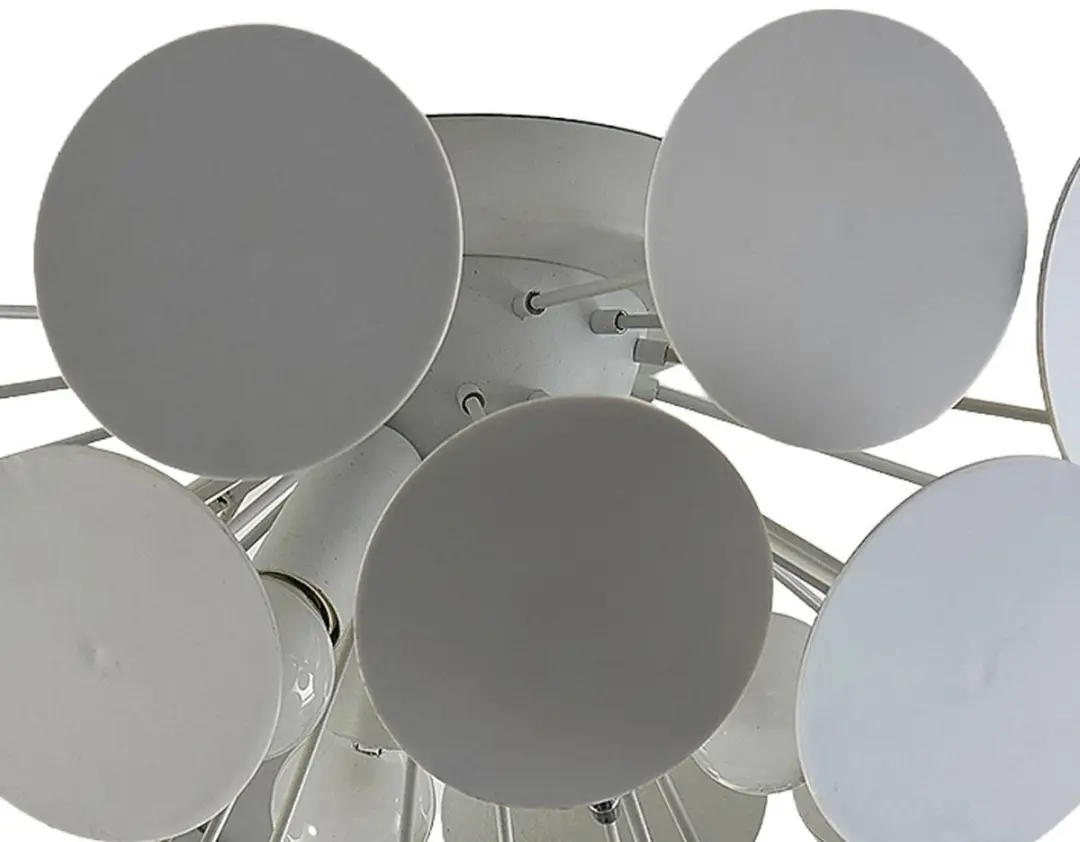 Lindby Cerchio+ Plafondlamp 3-lichts - Ø54cm - Wit/Chroom