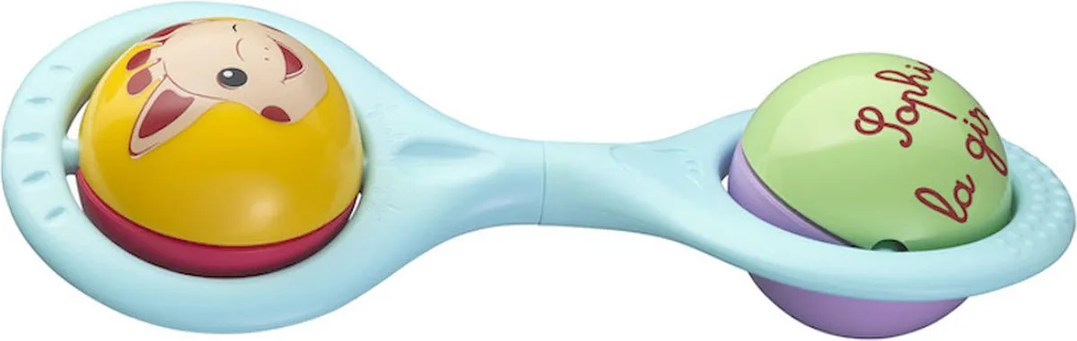 Sophie de Giraf Twist Rammelaar Blauw - Draaibare Ballen & Belletjes