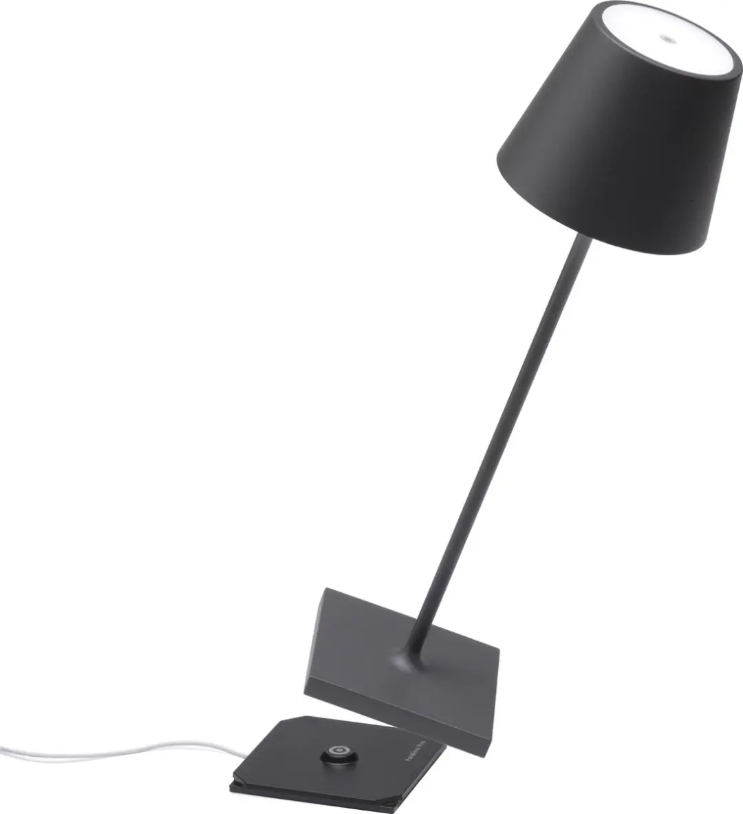 Zafferano Poldina Pro Oplaadbare LED Tafellamp Antraciet