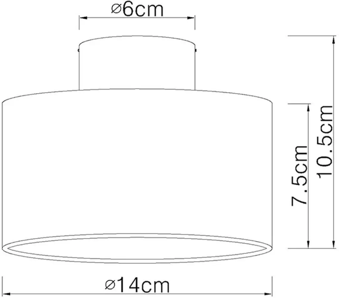 Globo LED Plafondlamp Opbouw 12W Warm Wit - 2 Stuks
