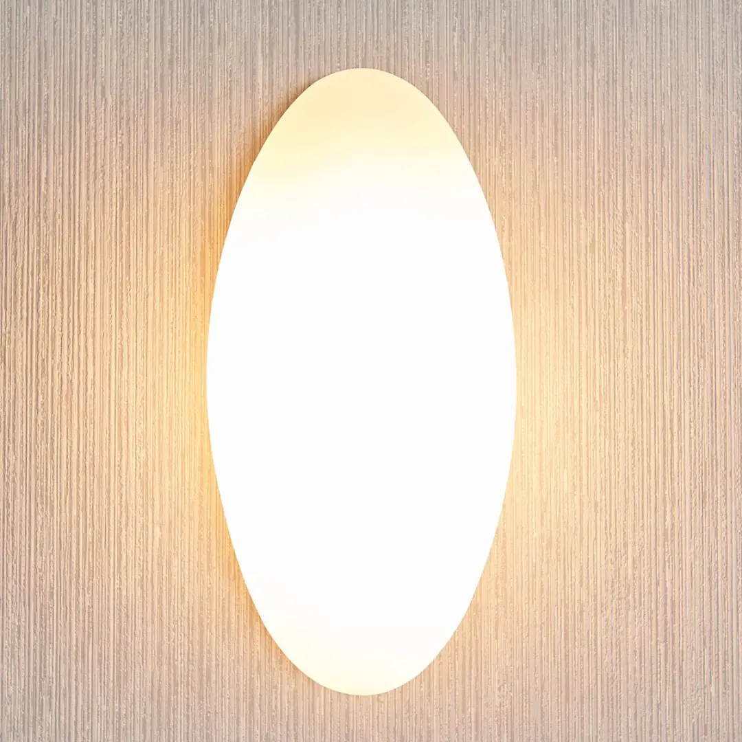 Lucande Wandlamp 1 Licht E14 Opaalwit
