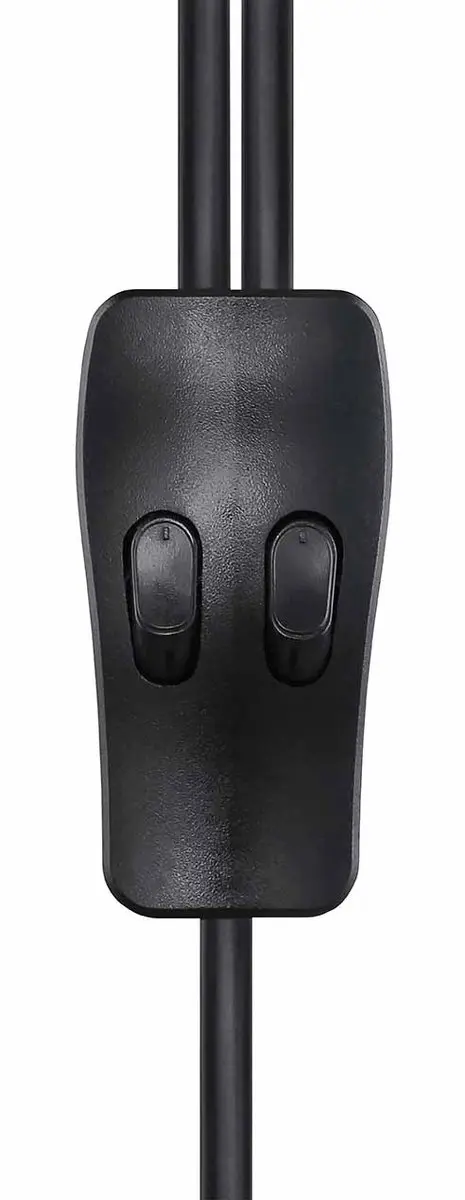 Globo Rielly Vloerlamp - 2x E27 - Zwart