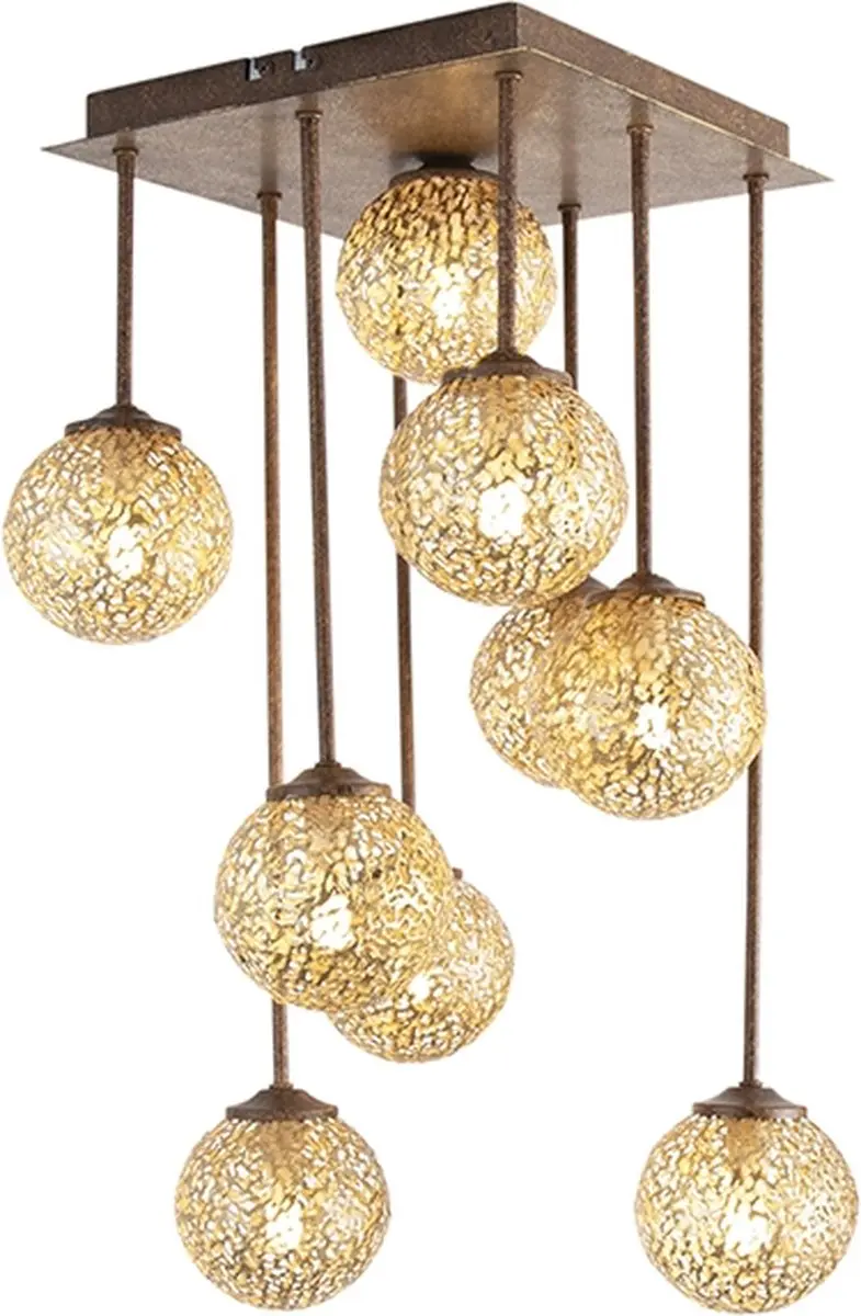 Paul Neuhaus Kreta Plafondlamp 9-Lichts
