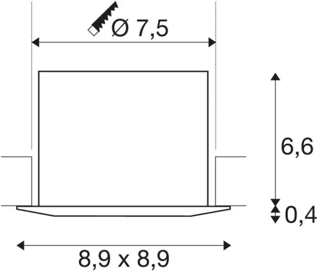 SLV Inbouwspot QPAR52 GU10 Zwart - Draaibaar Kantelbaar