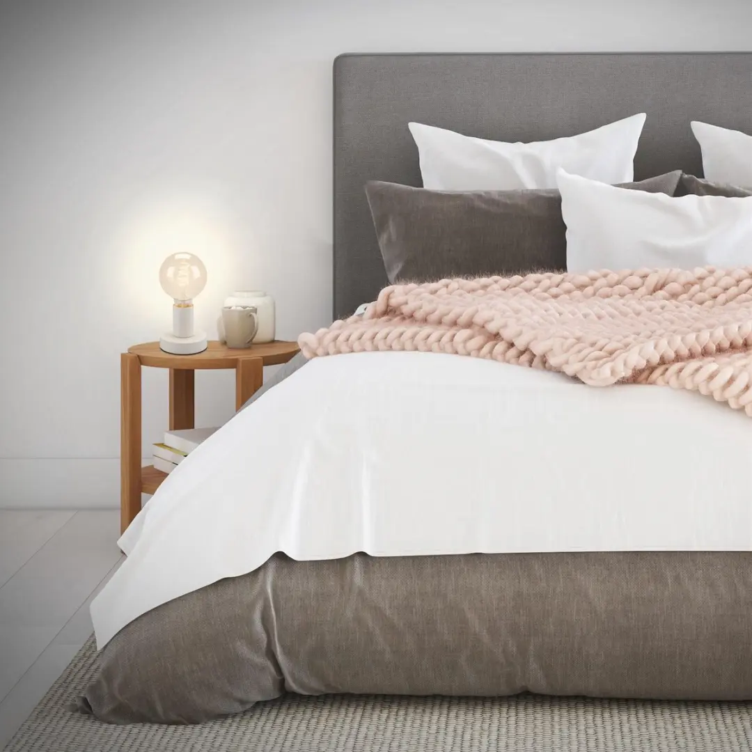 Briloner Teepu Industriële Tafellamp E27 - Ø10cm - Wit