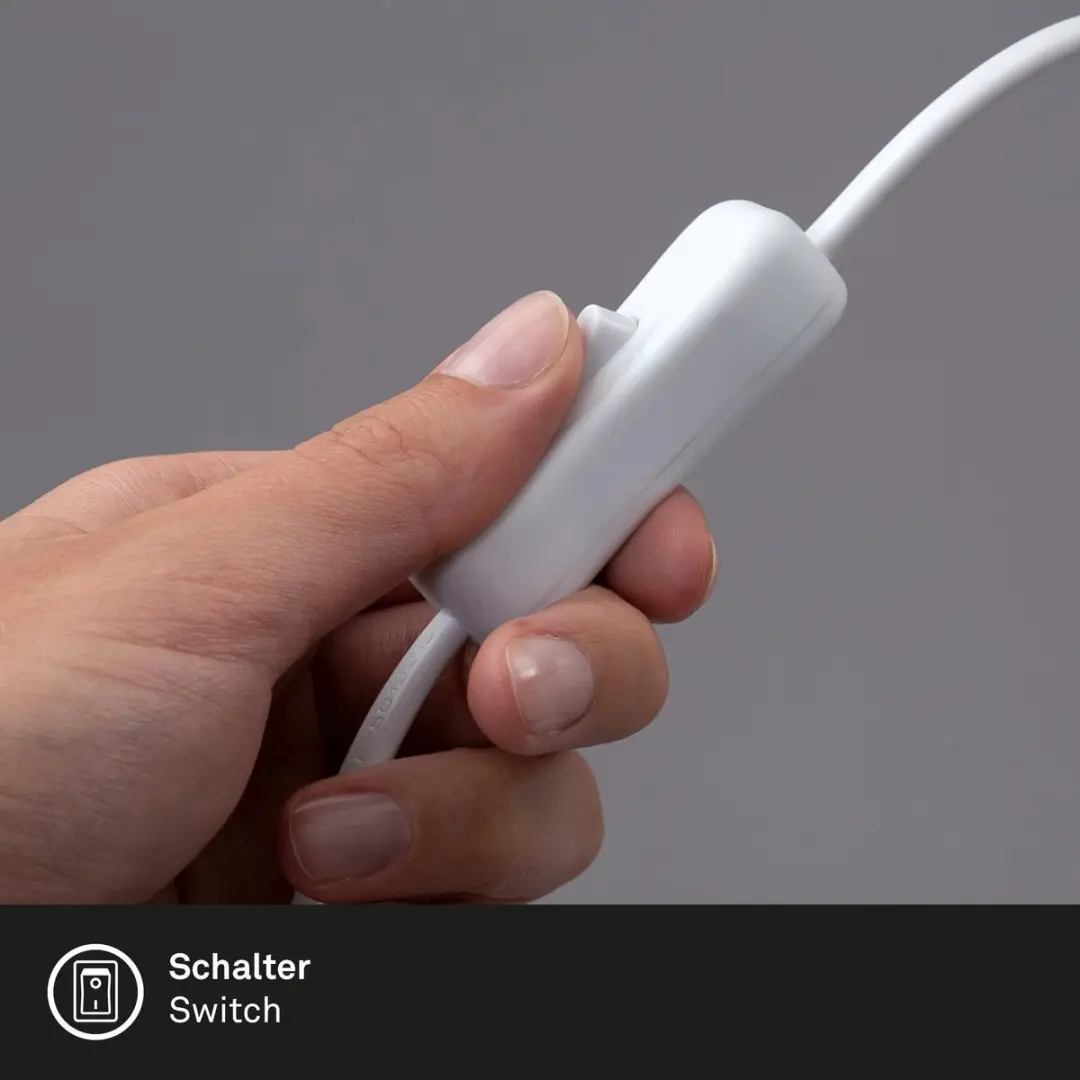 Briloner Teepu Industriële Tafellamp E27 - Ø10cm - Wit