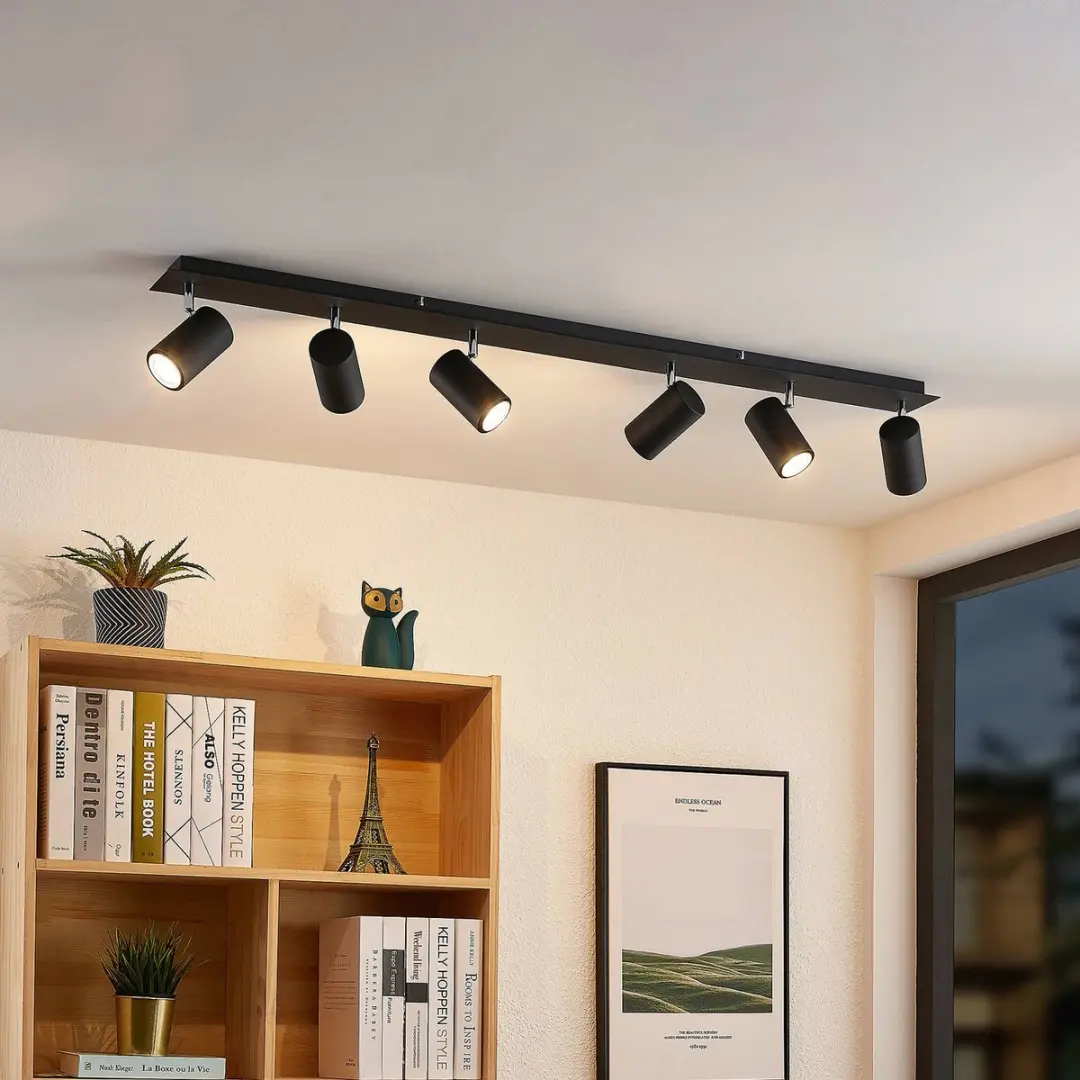 Lindby Buitenspot 6x GU10 10W - Zwart zand
