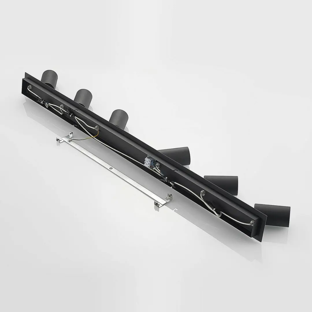 Lindby Buitenspot 6x GU10 10W - Zwart zand