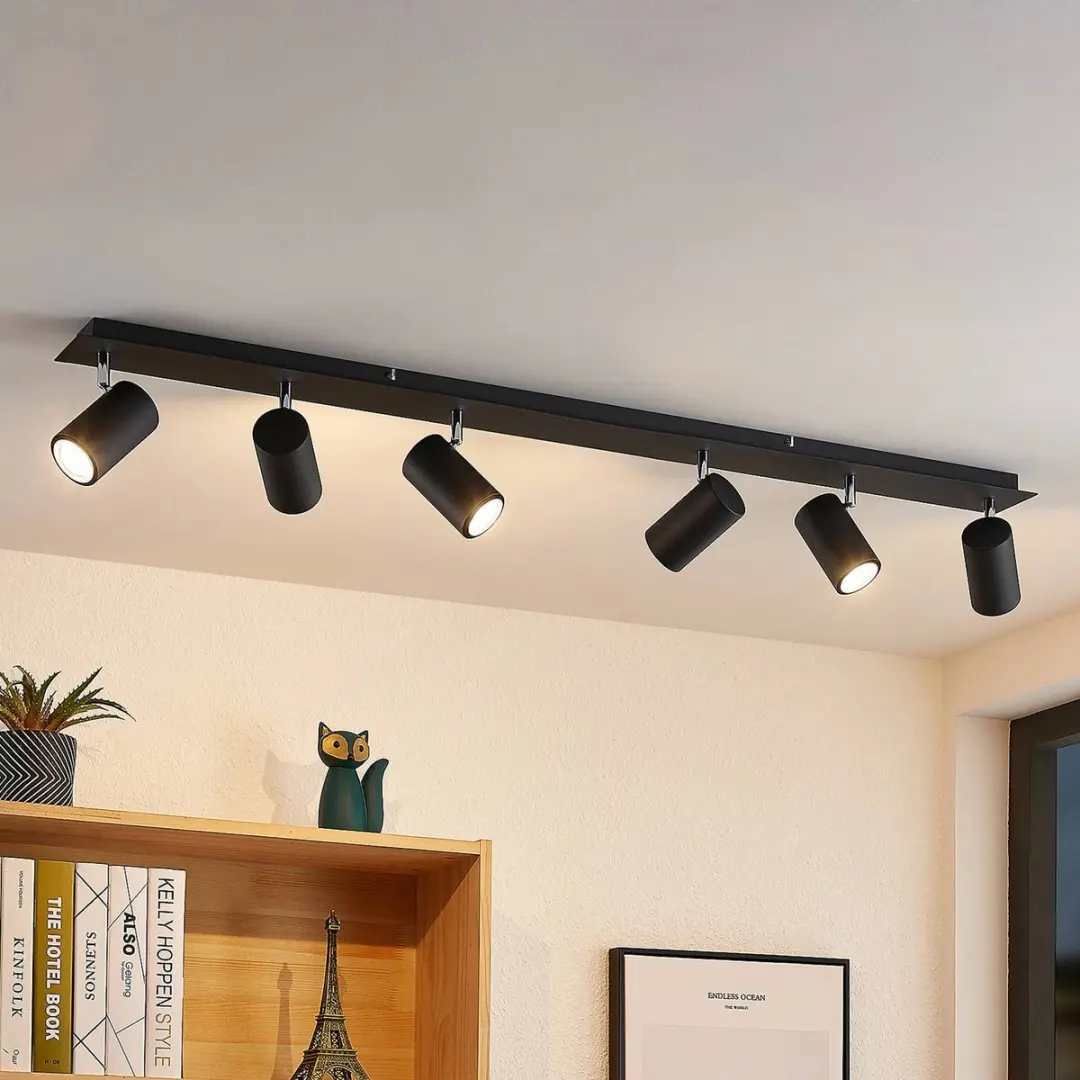 Lindby Buitenspot 6x GU10 10W - Zwart zand