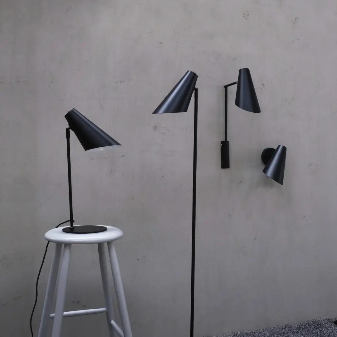 Dyberg Larsen Cale Wandlamp E14 40W - Zwart