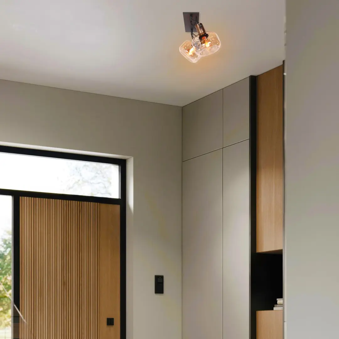 Steinhauer Wandlamp Glaslic 3865BR - 2-lichts - Ø10cm - Brons - afbeelding 6 van 6