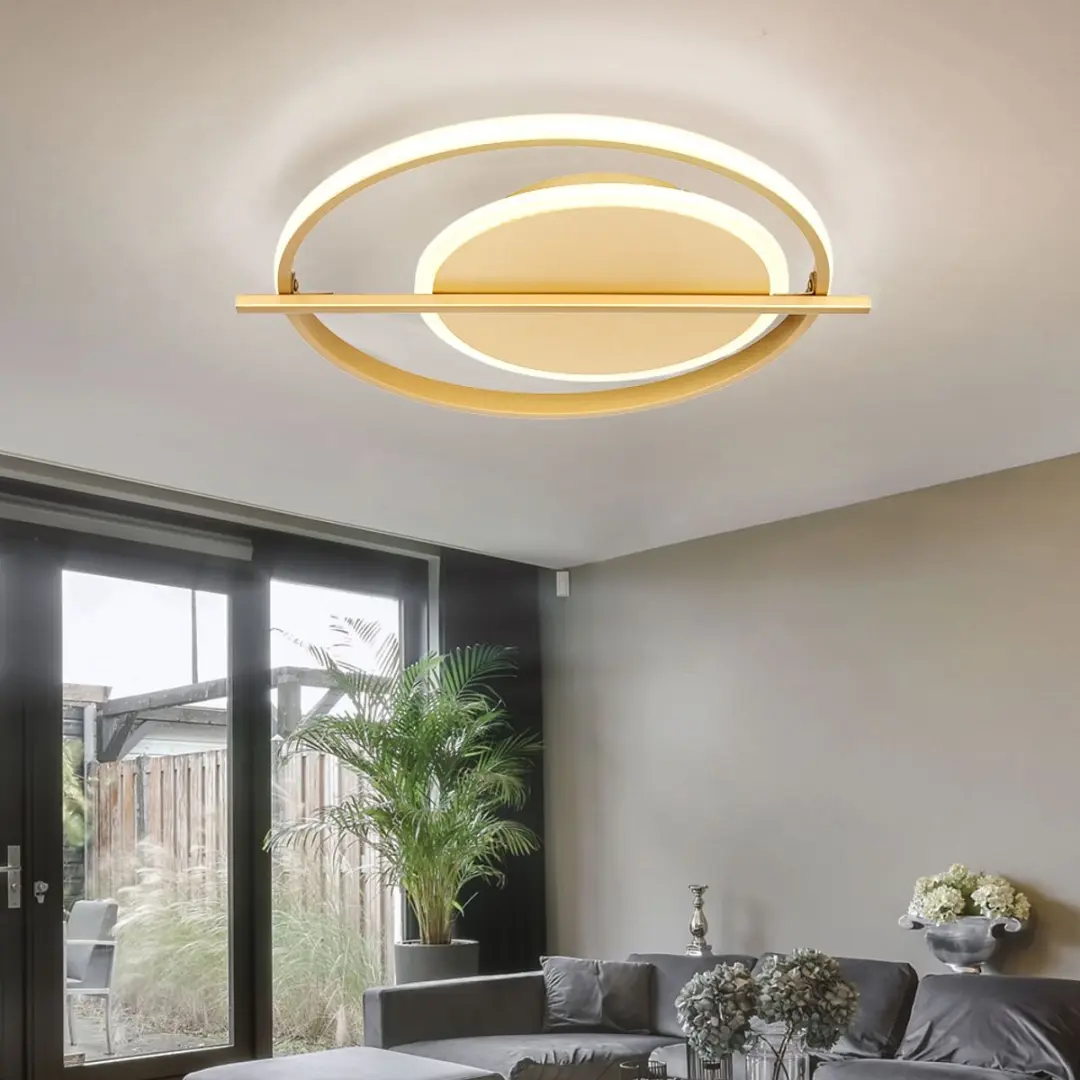 Globo Plafondlamp Goud 36W 2800Lm - 40x36x5cm