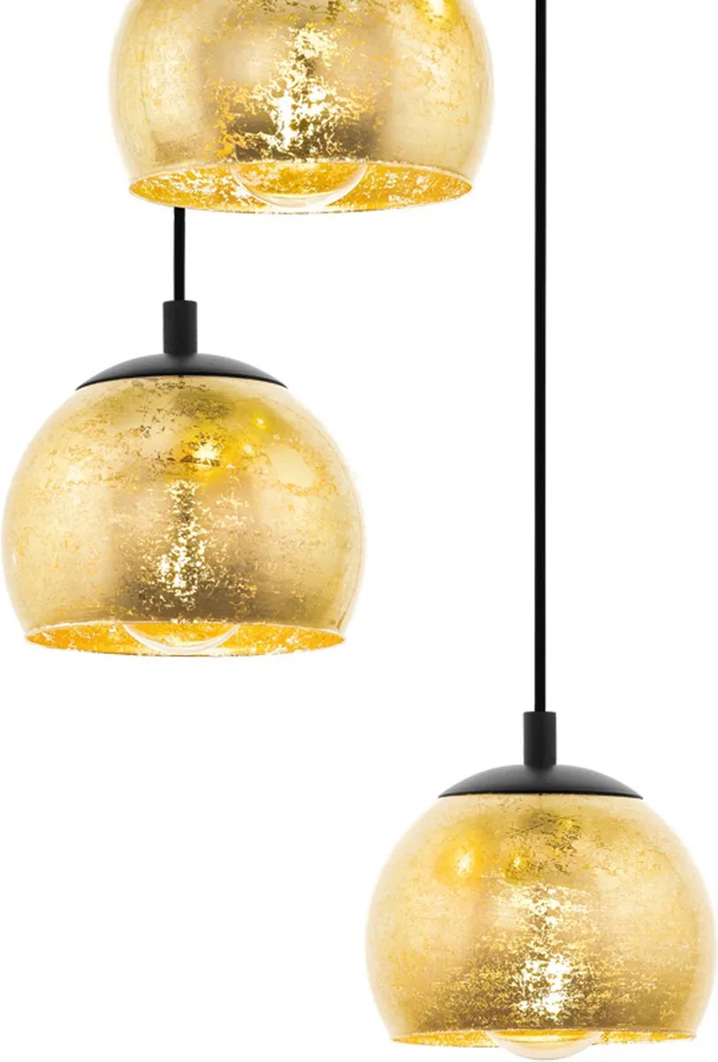 Eglo Albaraccin Hanglamp E27 Ø58,5cm - Zwart/Goud