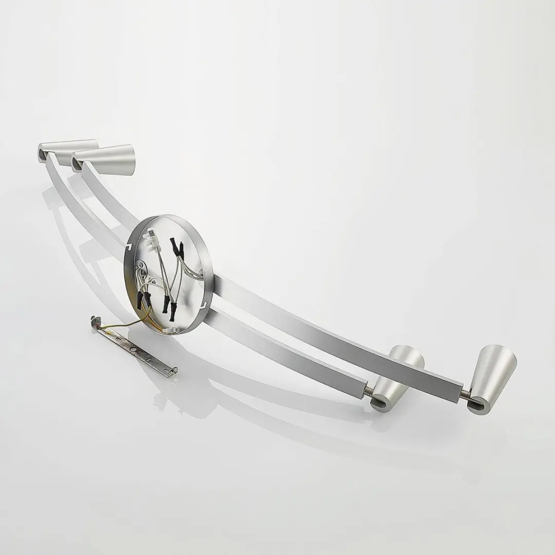 Lucande Plafondlamp 4 Lichtpunten GU10 - 25cm - Geborsteld Aluminium