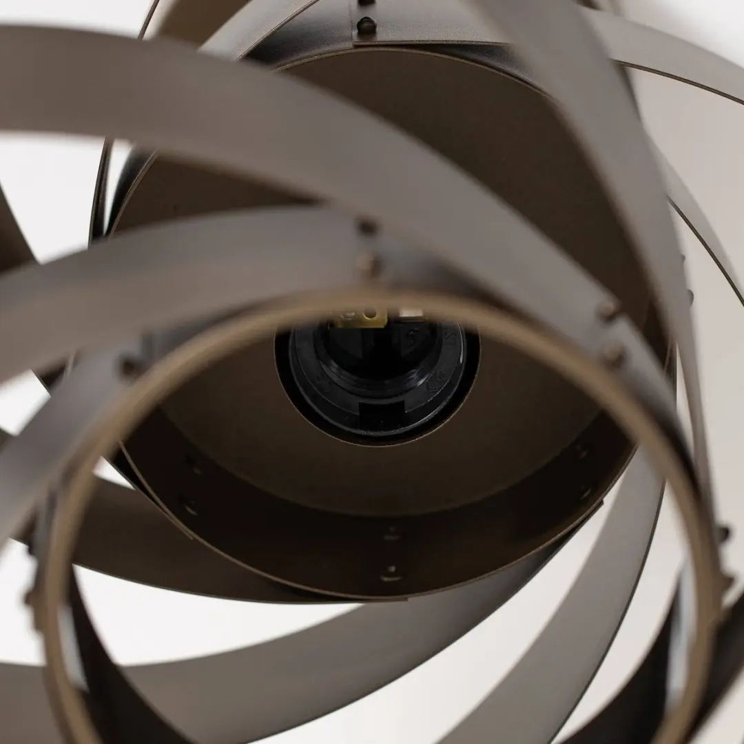 Euluna Plafondlamp Metaal 1 Licht - Ø50cm - Bruin