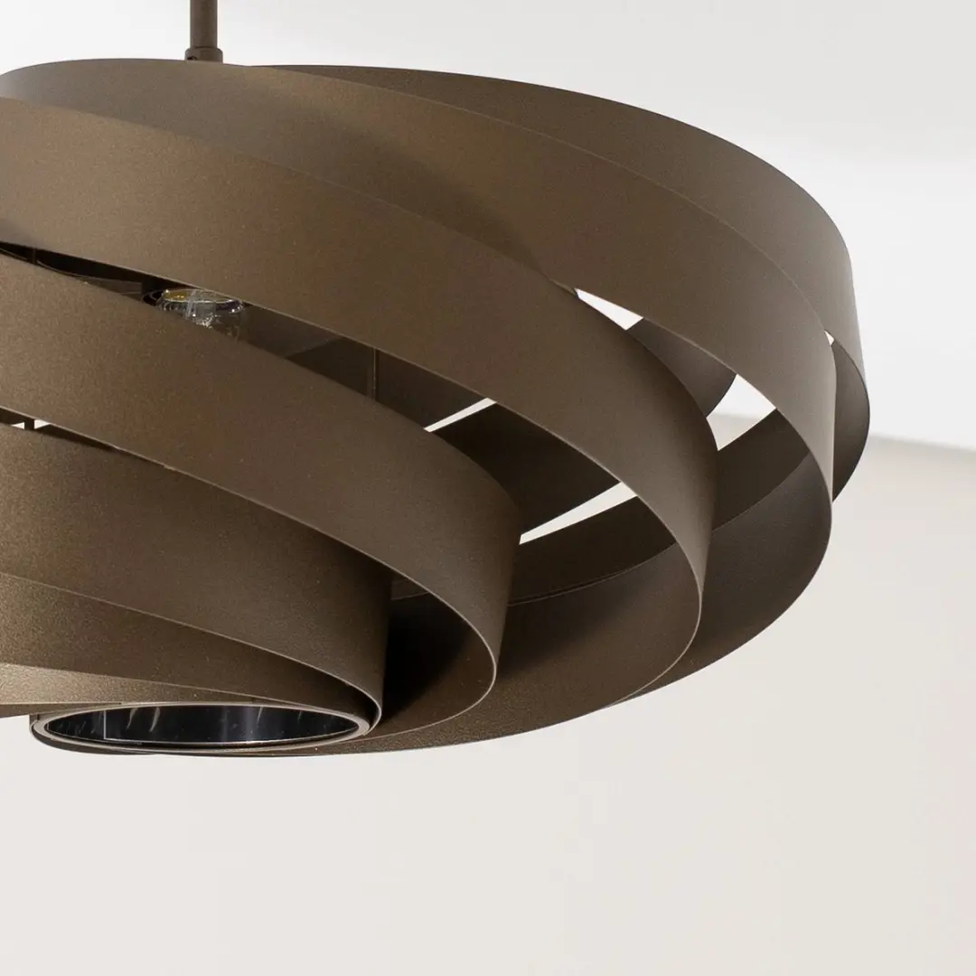 Euluna Plafondlamp Metaal 1 Licht - Ø50cm - Bruin
