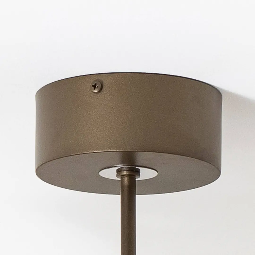 Euluna Plafondlamp Metaal 1 Licht - Ø50cm - Bruin