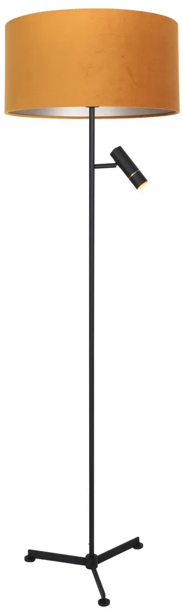 Steinhauer Vloerlamp 4835ZW - 2x3W Warm Wit - Goud/Zwart