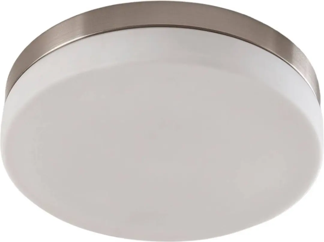 Lindby Plafondlamp Badkamer 3-Lichts - Ø30cm - Wit/Nikkel