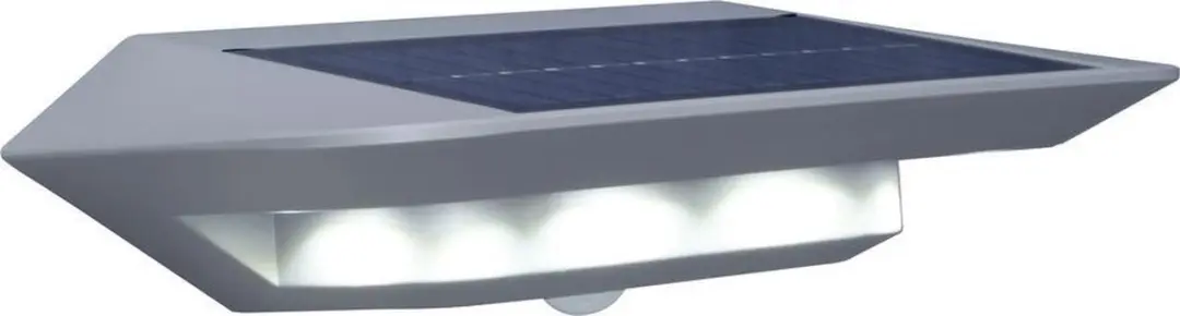 Lutec Ghost Wandlamp Zonnepaneel Sensor 4000K - Ø13,2cm Zilvergrijs - afbeelding 6 van 6