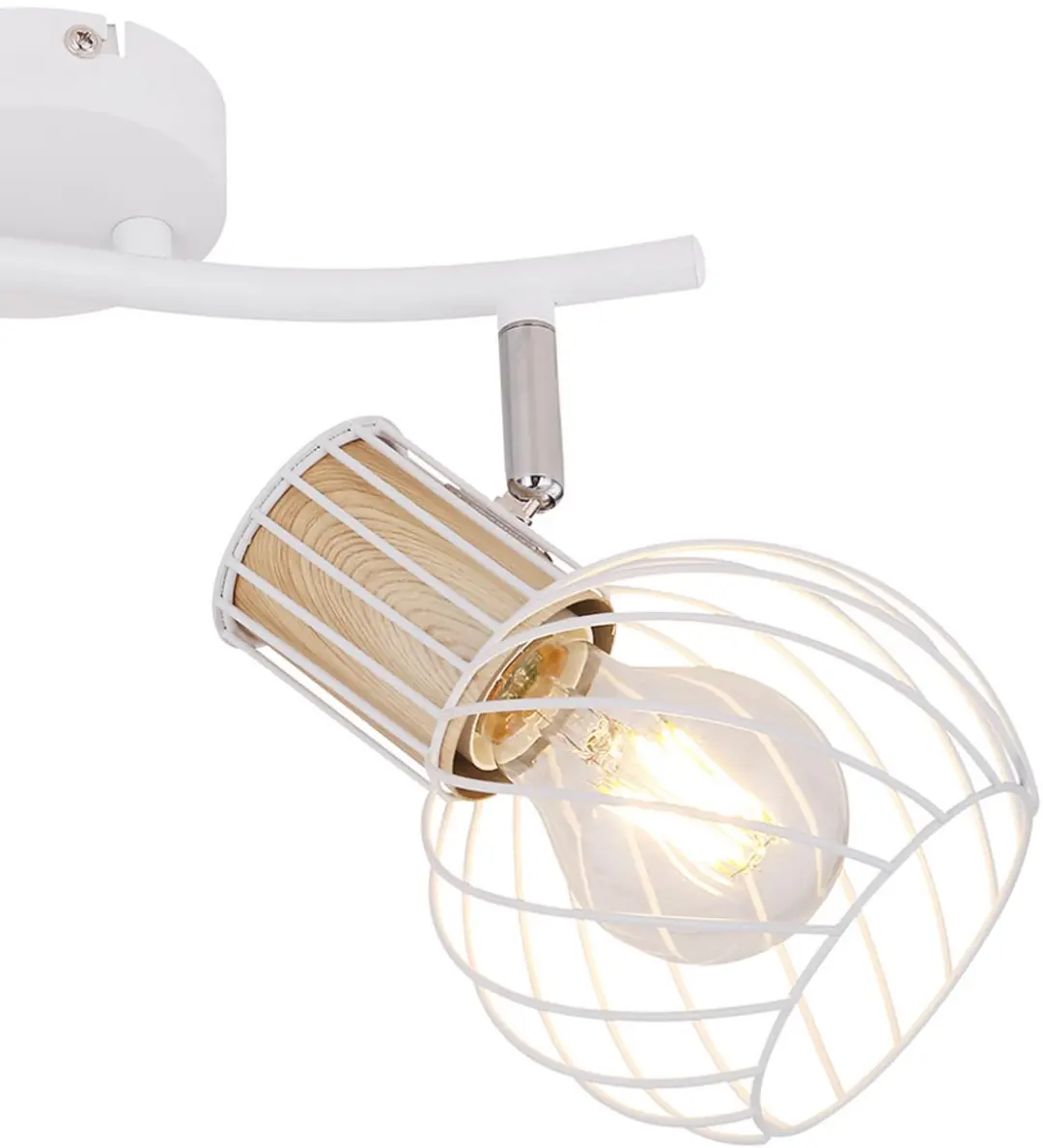 Globo Plafondlamp 2-vlams Spot - 2x E27 - 29,6x23x18,5cm Wit