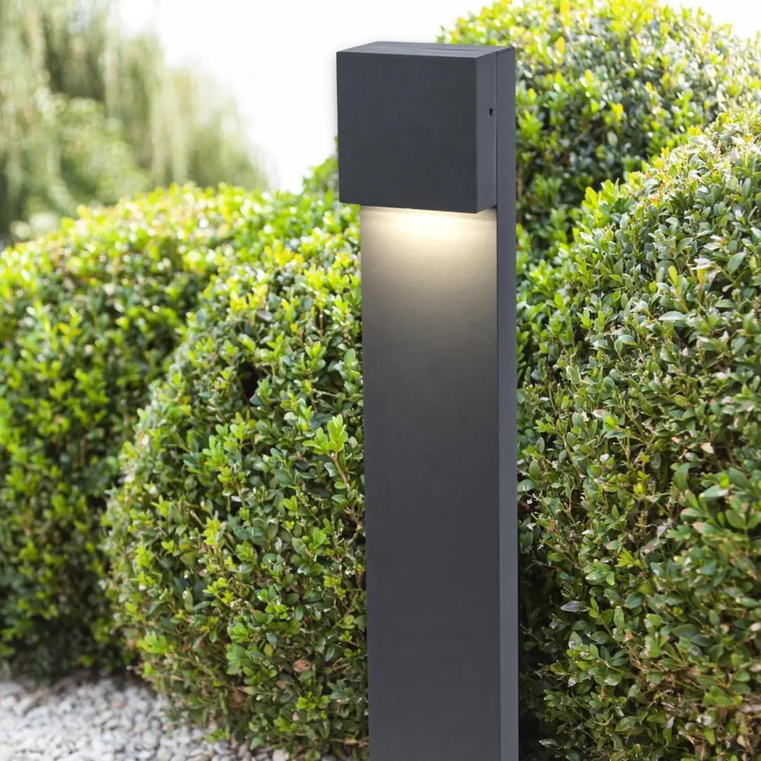 Lutec Gemini XF Tuinpaal LED 9.5W - Donkergrijs
