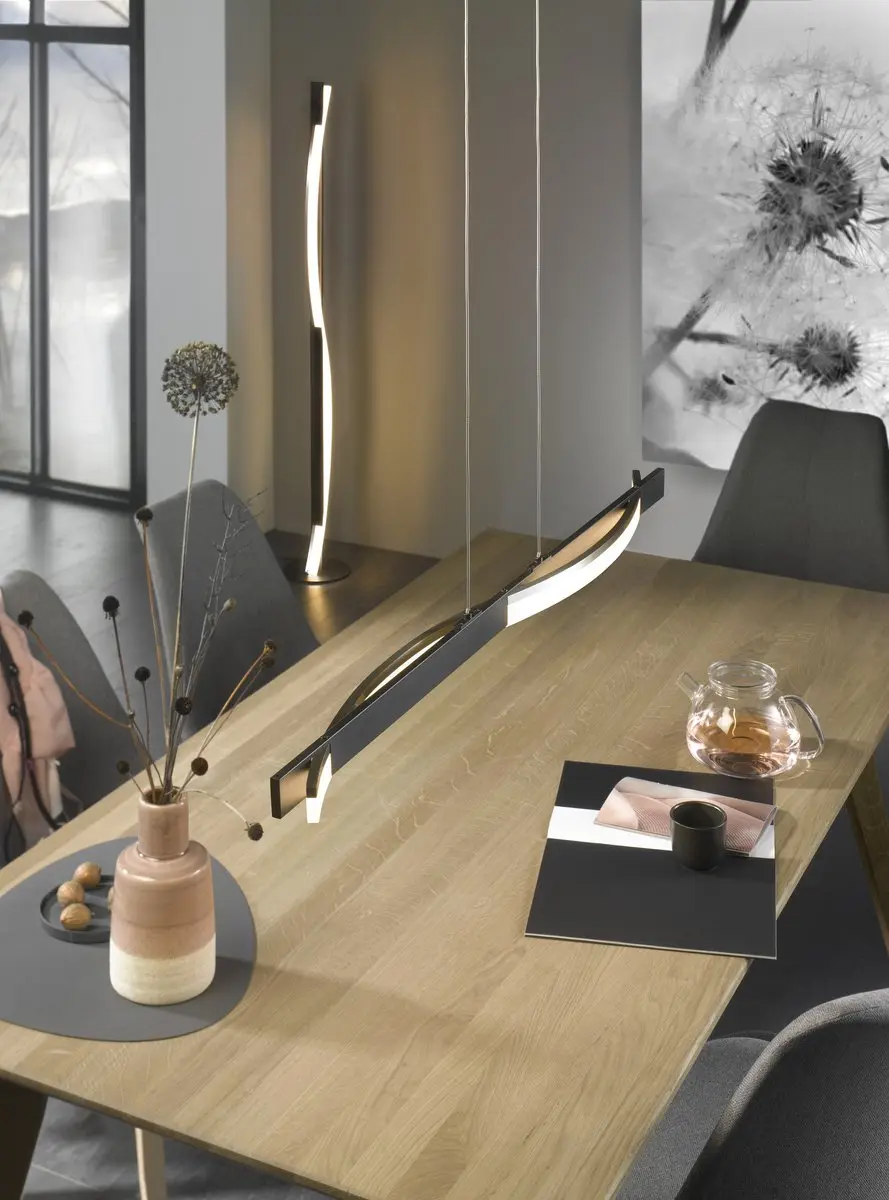 Fischer & Honsel Bridge Hanglamp 18W LED - 2700 Lumen - Zwart