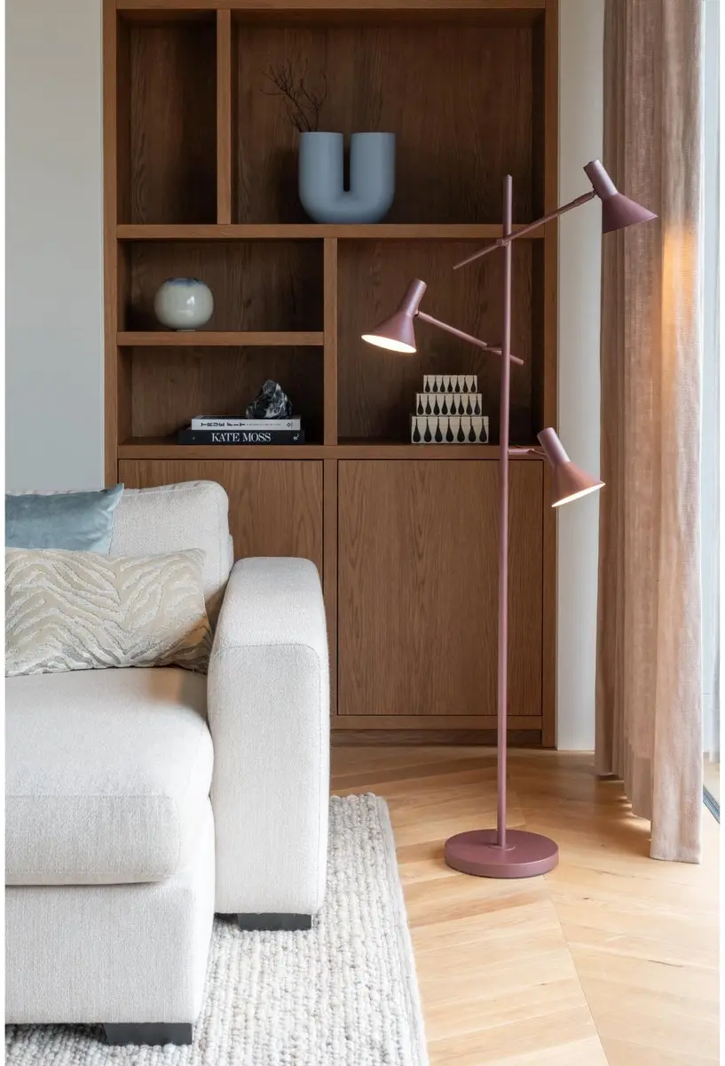it's about RoMi Vloerlamp Izmir - Rood - 3x60W - afbeelding 6 van 6