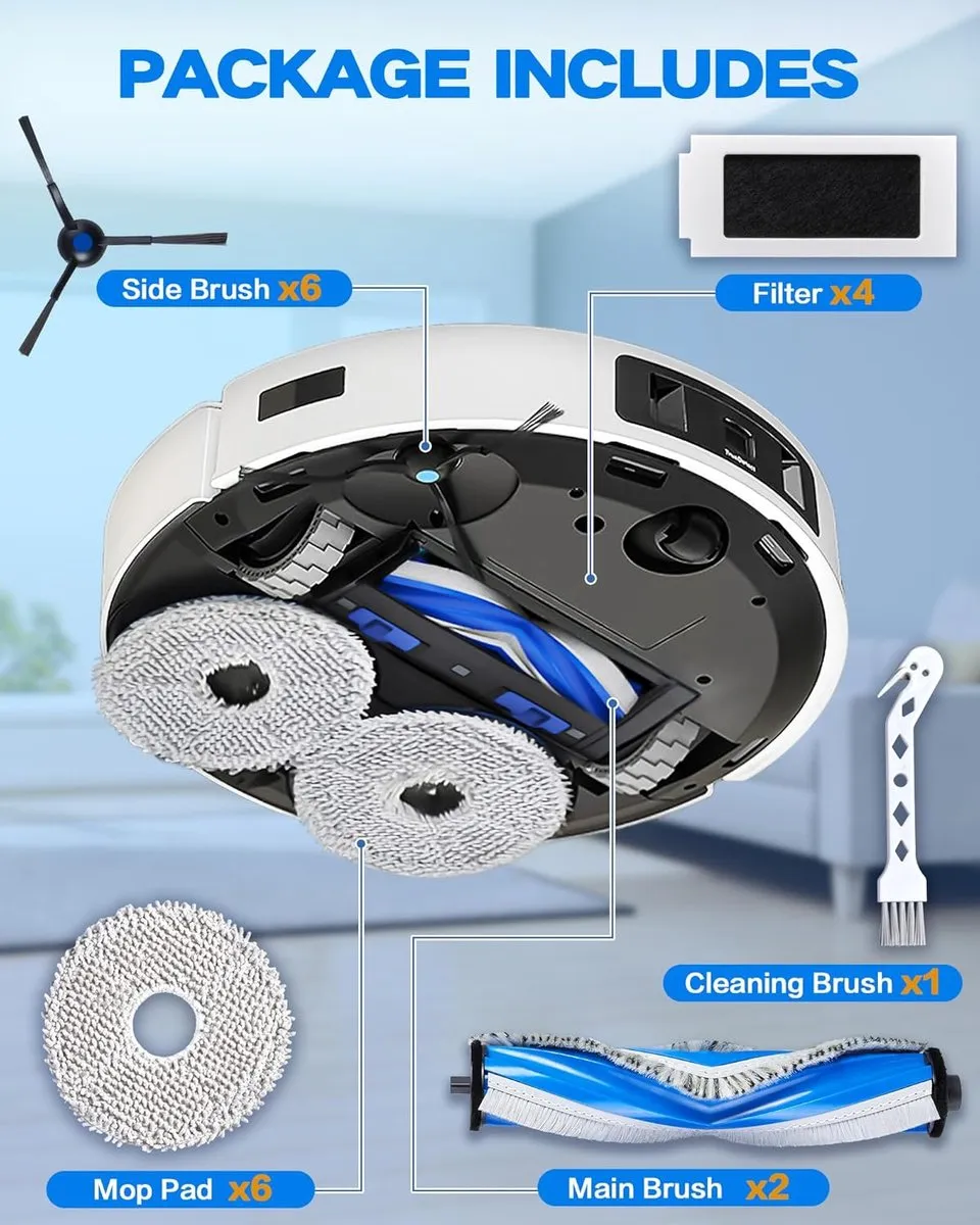 Ecovacs T30 Accessoireset - 19 Stuks - o.a. hoofdborstels/filters