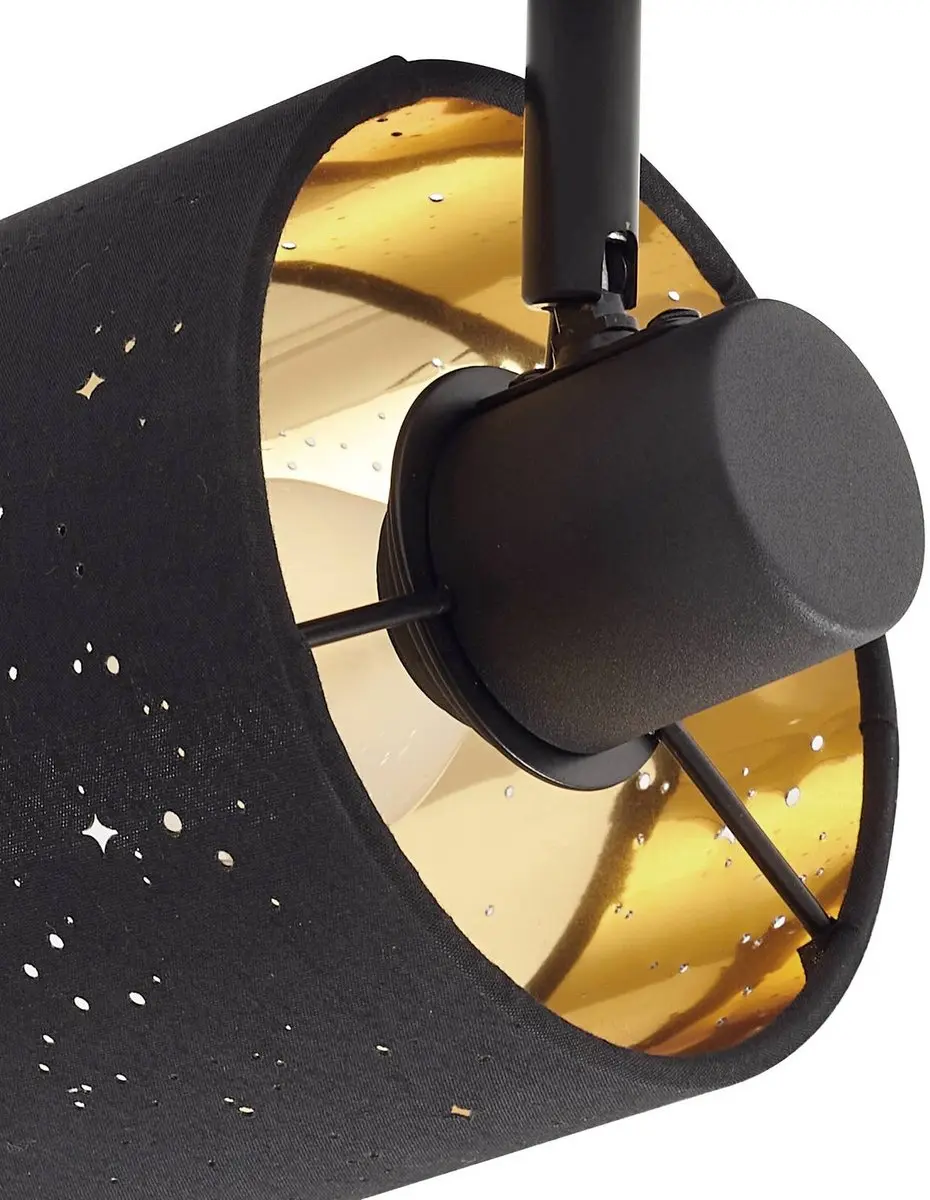 Lindby Wandlamp E14 1 Licht - Zwart/Goud