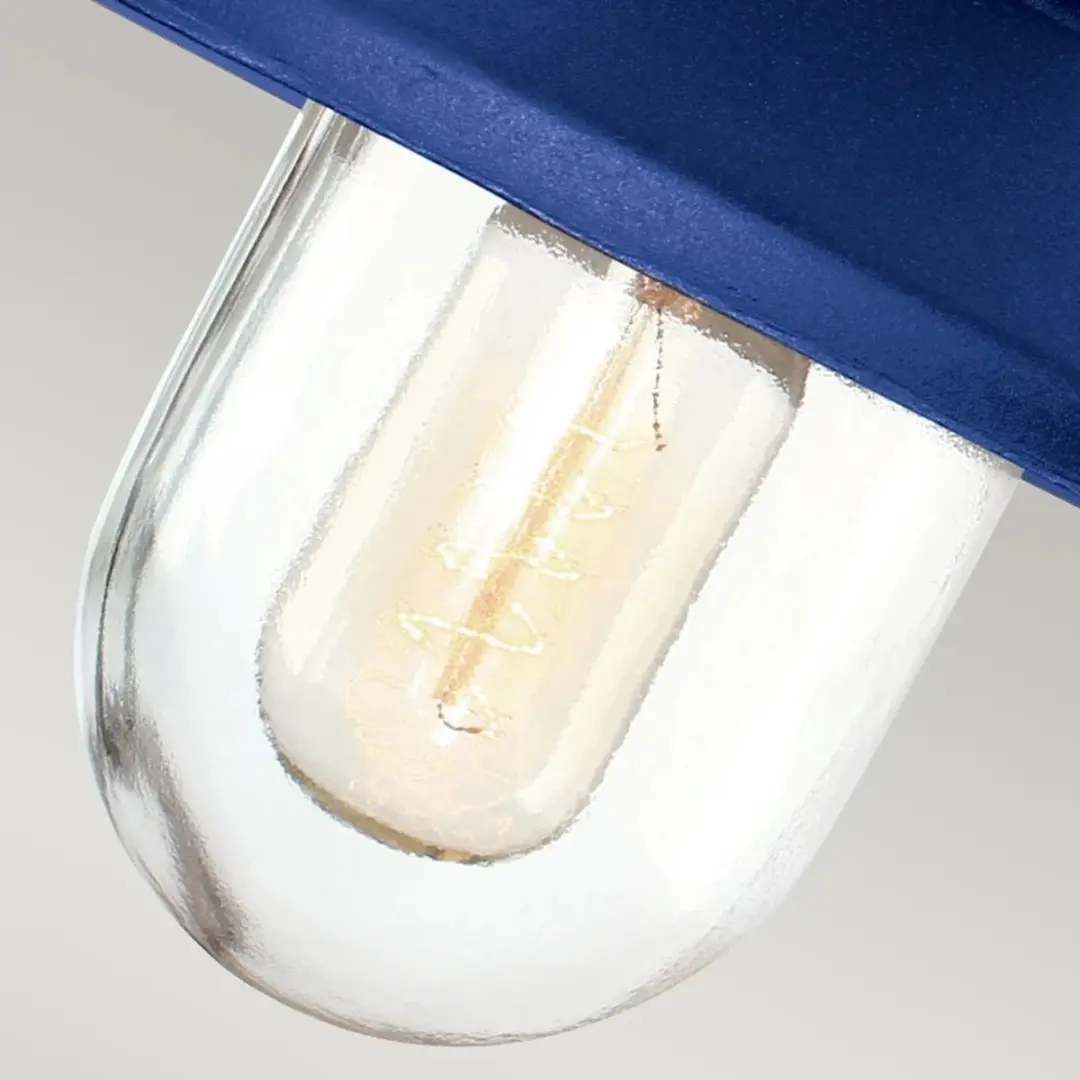 Elstead Klampenborg LED Wandlamp E27 60W - IP44 - Navy Blue