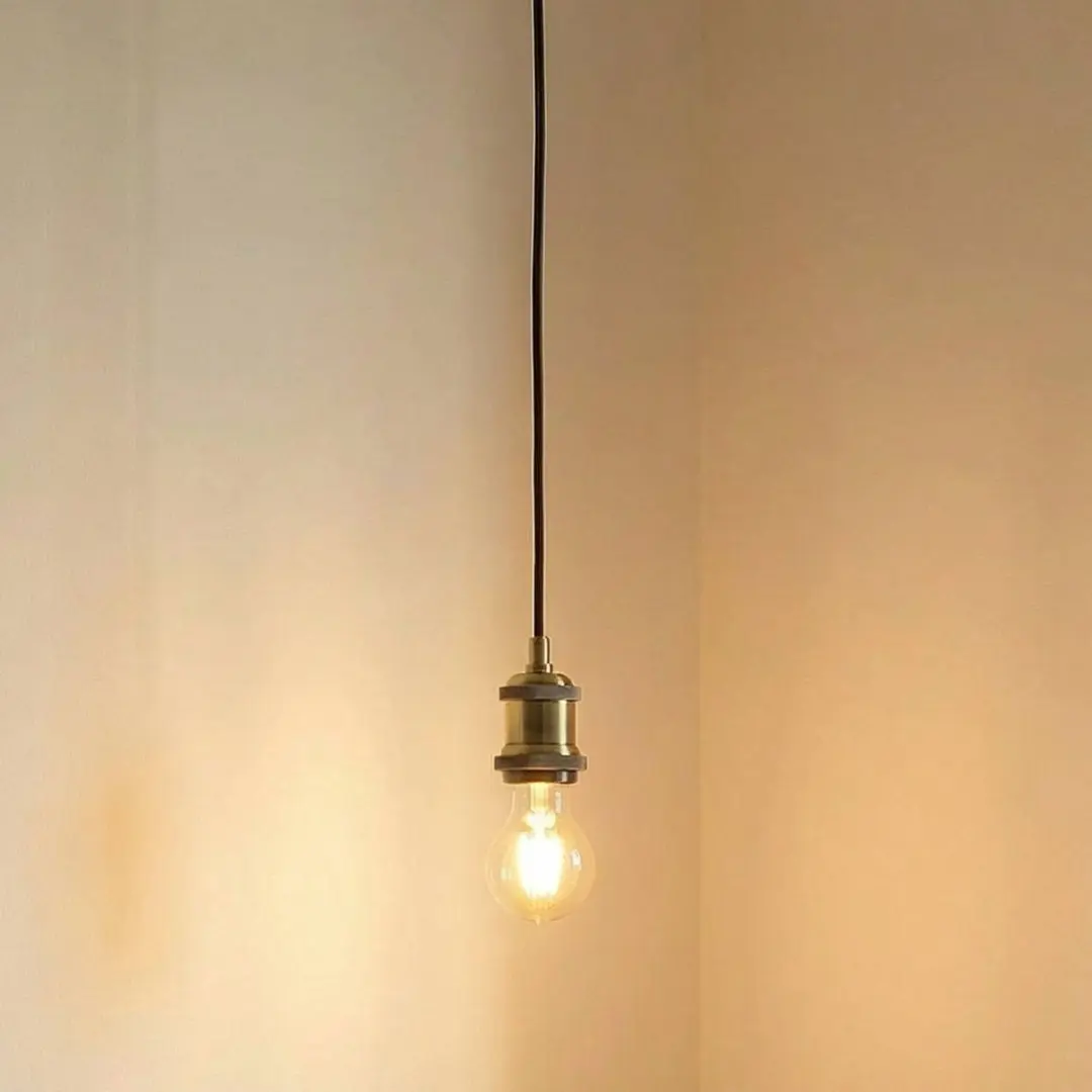 Lindby Hanglamp 1 Licht E27 - Messing