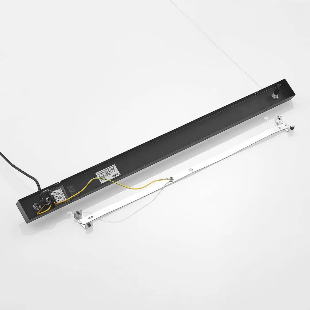 Lindby Hanglamp 4-lichts IJzer/Donkere grenen - 15W