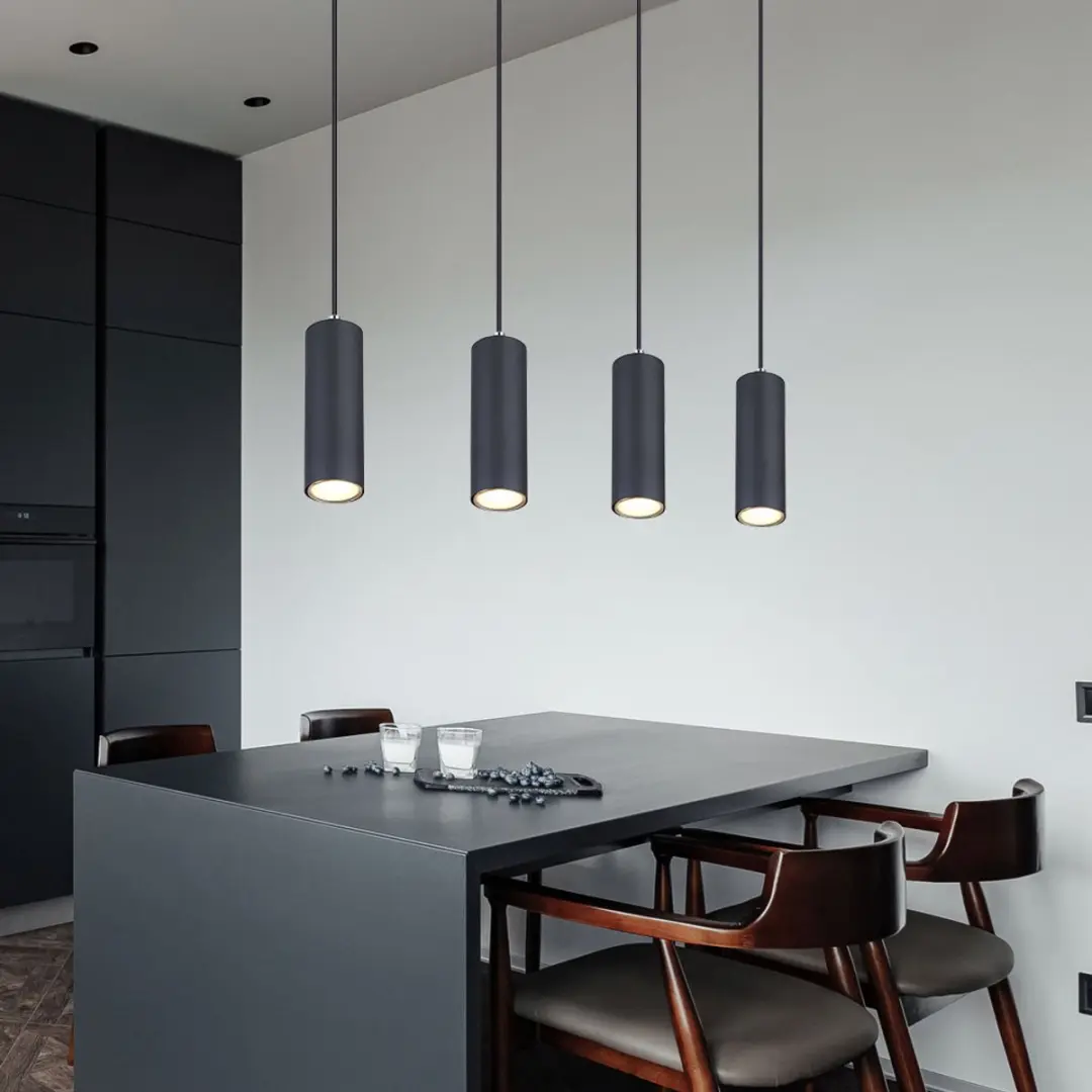Globo Robby Hanglamp - 4x GU10 - Zwart